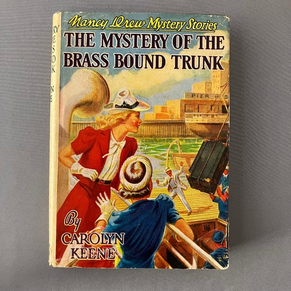 The Mystery of the Brass Bound Trunk by Carolyn Keene Nancy Drew, (C) 1940, HC - Picture 1 of 11